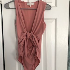 forever 21 pink bodysuit